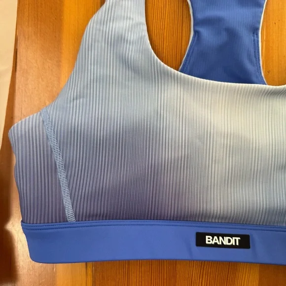 BANDIT RUNNING Cadence Scoop Neck Run Bra Deep Peri Blue Gradient Medium - Picture 4 of 8